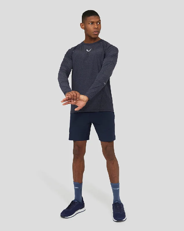 Anatomic Mesh Mix Panel Training T-Shirt - Navy