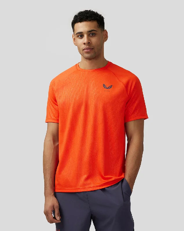 Men’s Adapt Short Sleeve Printed T Shirt - Orange