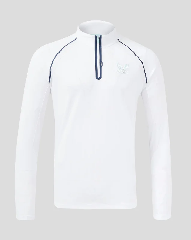 Men’s AMC Aeromesh Quarter Zip - White