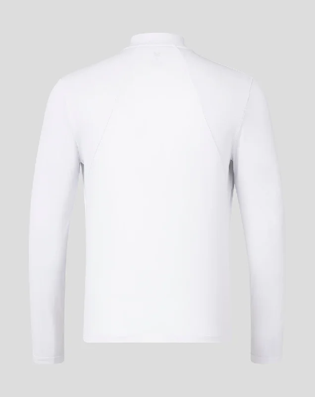 Men’s AMC Long Sleeve Technical Quarter Zip Top – White