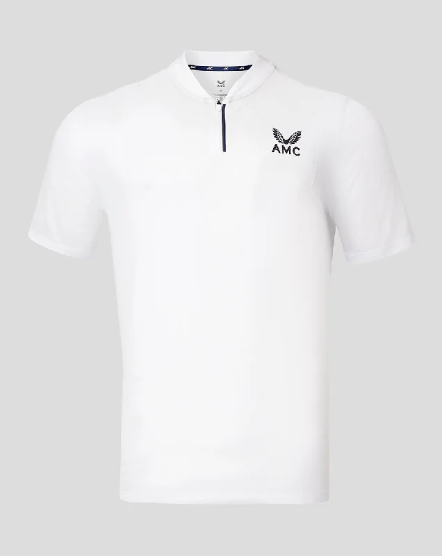 Men’s AMC Short Sleeve Active Polo Top – White