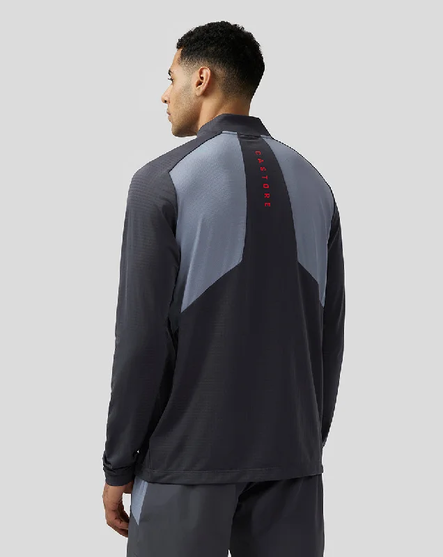 Men’s Apex Aeromesh Quarter Zip - Pewter Blue