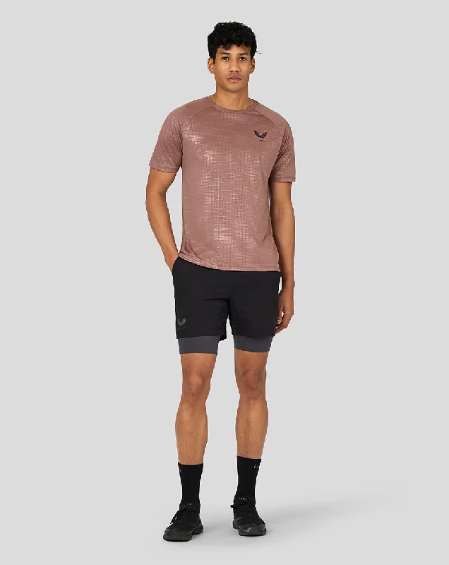 Men’s Flow Short Sleeve Printed T-Shirt - Peach Clay