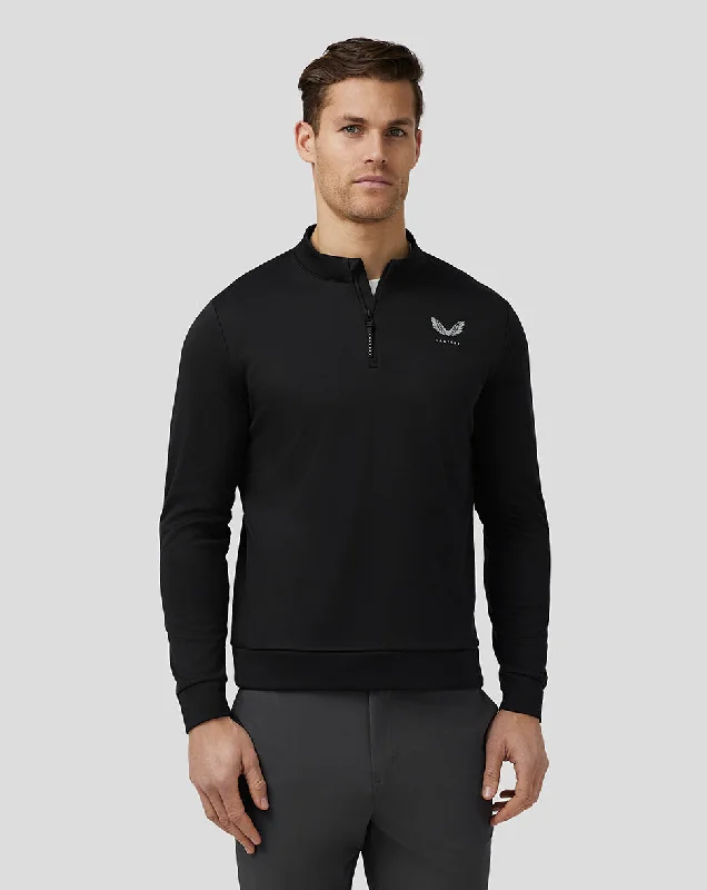 Men’s Golf Club Classic Quarter Zip Top - Black