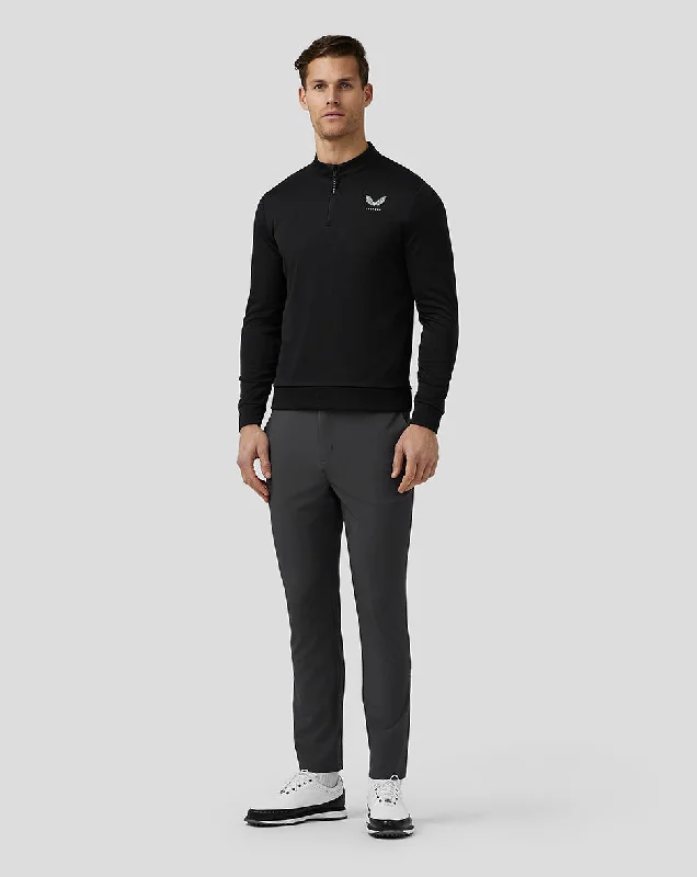 Men’s Golf Club Classic Quarter Zip Top - Black