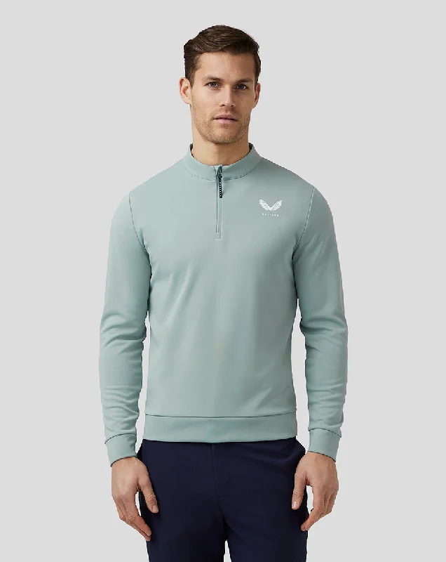 Men’s Golf Club Classic Quarter Zip Top - Stone Blue