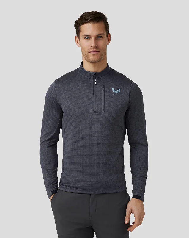 Men’s Golf Pinnacle Tech Half Zip Top - Pewter Blue