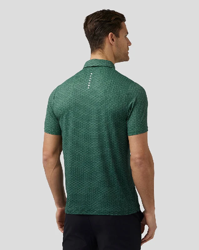 Men’s Golf Printed Polo - Green