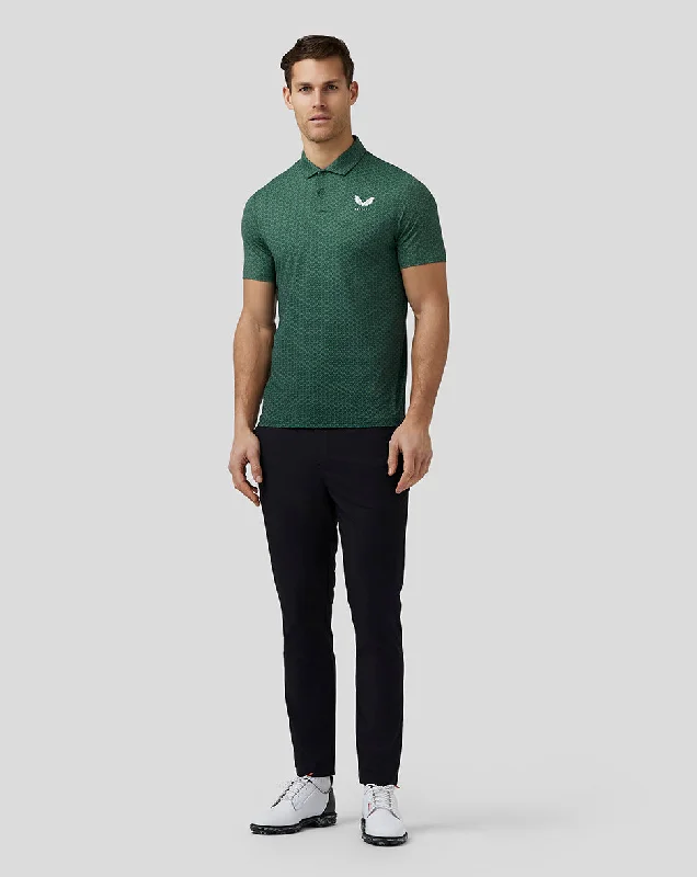 Men’s Golf Printed Polo - Green