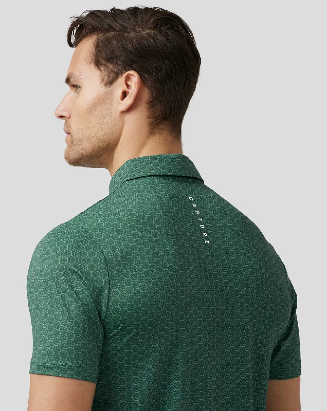 Men’s Golf Printed Polo - Green