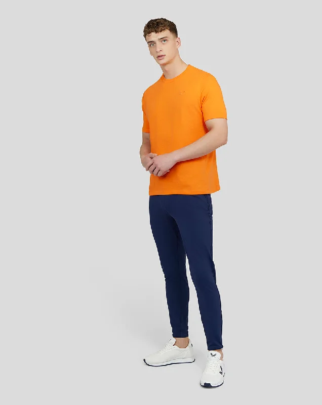 Men's Embroidered Logo T-shirt - Orange