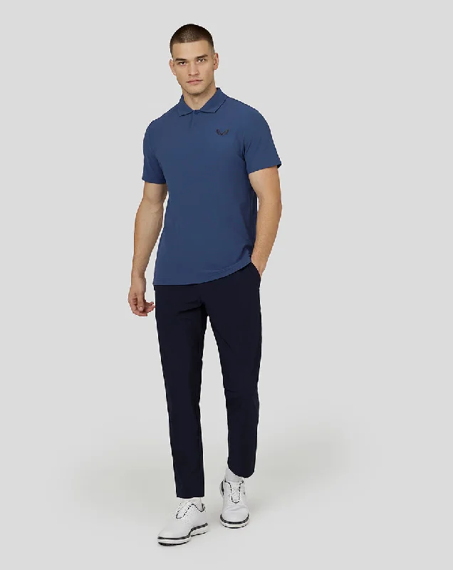 Men's Golf Short Sleeve Essential Polo - Oceana Blue