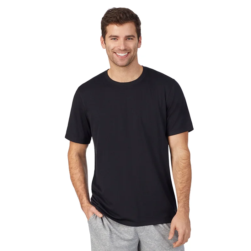 Mens Far-Infrared Enhance Sleep Short Sleeve Crew Neck Top