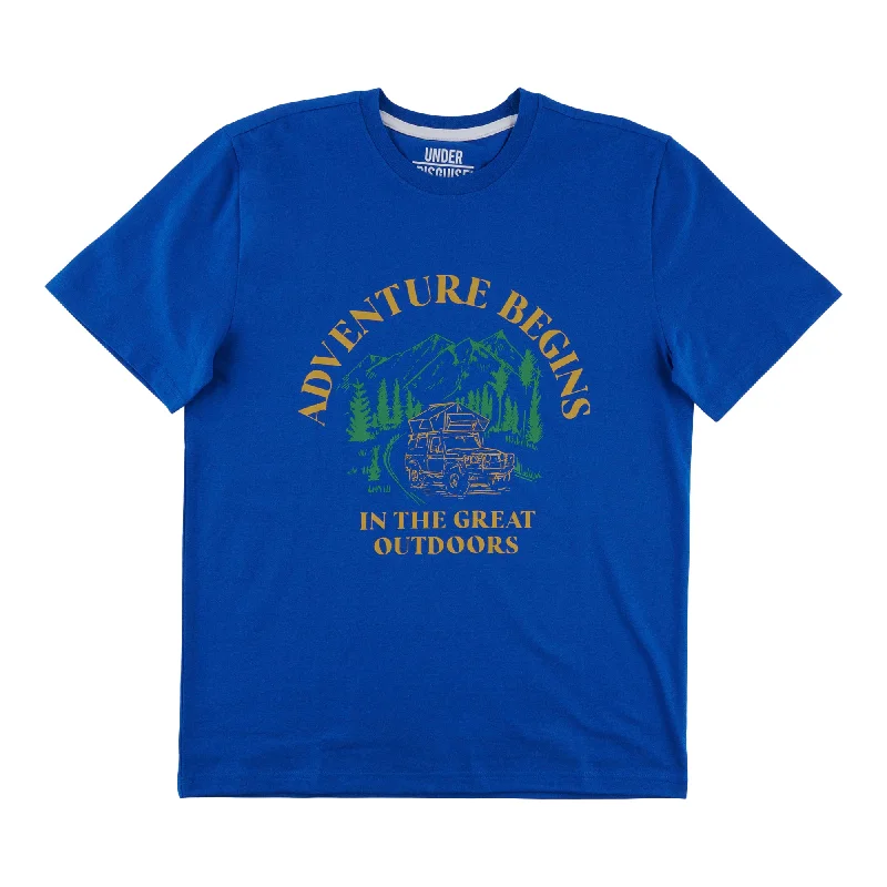 Men's Graphic Crew Neck Scenic Adventure T-Shirt