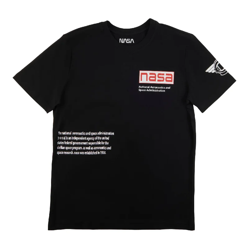 Men's Licensed NASA T-Shirt, Black