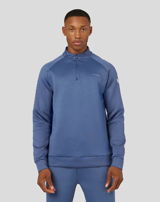 Men's Long Sleeve Aeroscuba 1/4 Zip – Dusty Blue