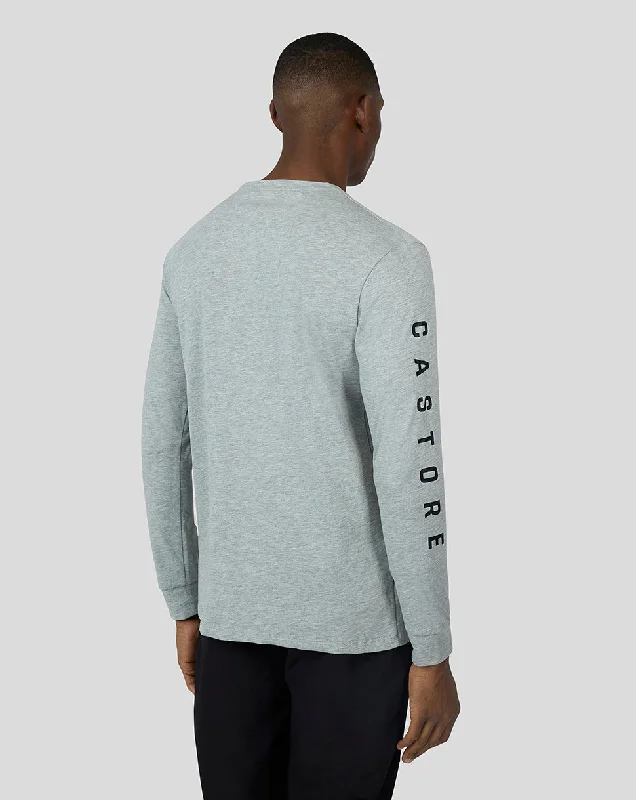 Mist Marl Graphic Long Sleeve T-Shirt