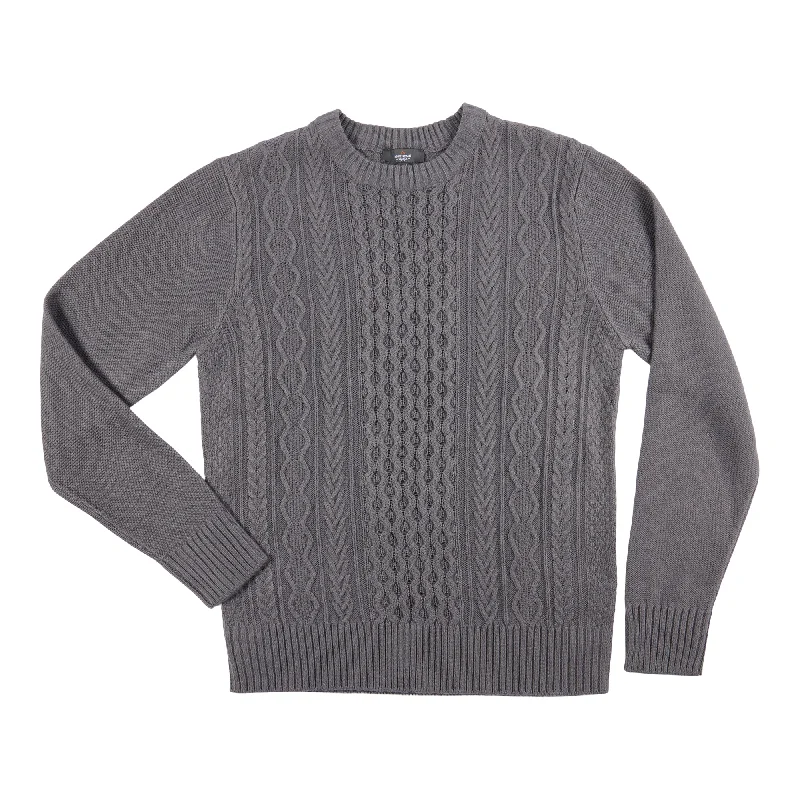 Mountain Ridge Men's Cable Crew Neck Sweater