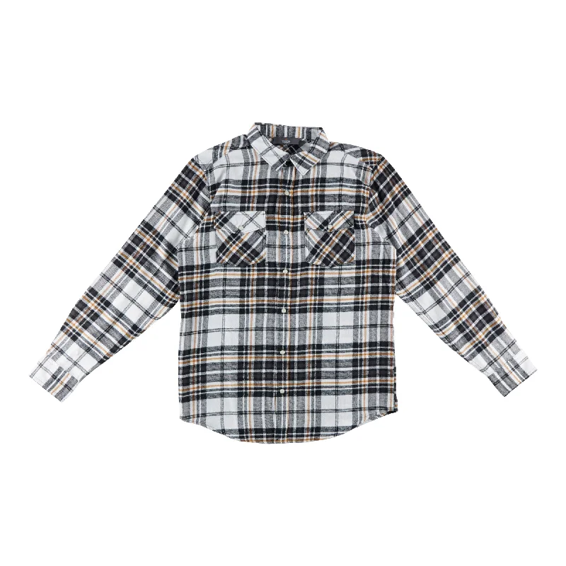 Mountain Ridge Men's Collared Long-Sleeve Flannel Shirt