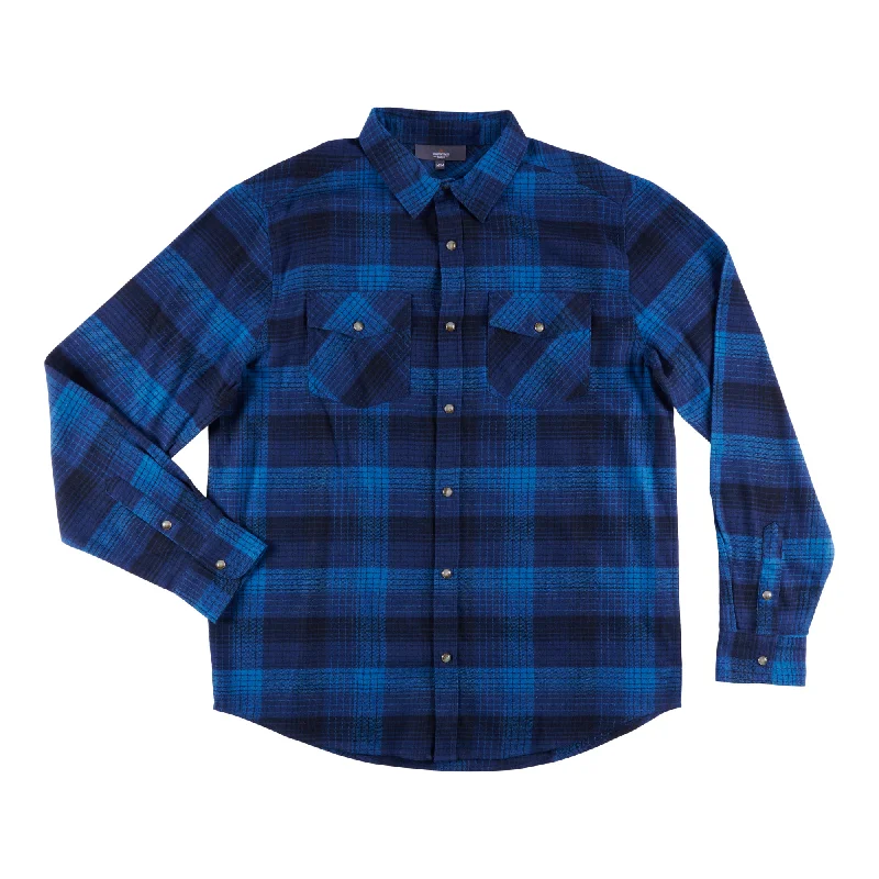 Mountain Ridge Men's North Country Flannel Shirt with Snaps