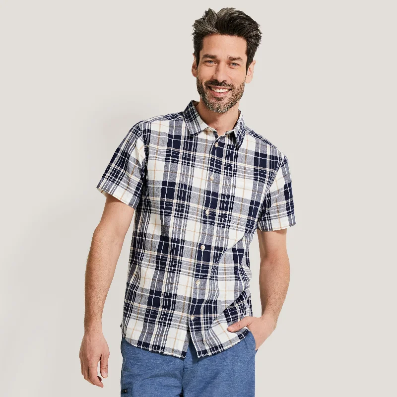 Mountain Ridge Men's Plaid Button-Up Shirt