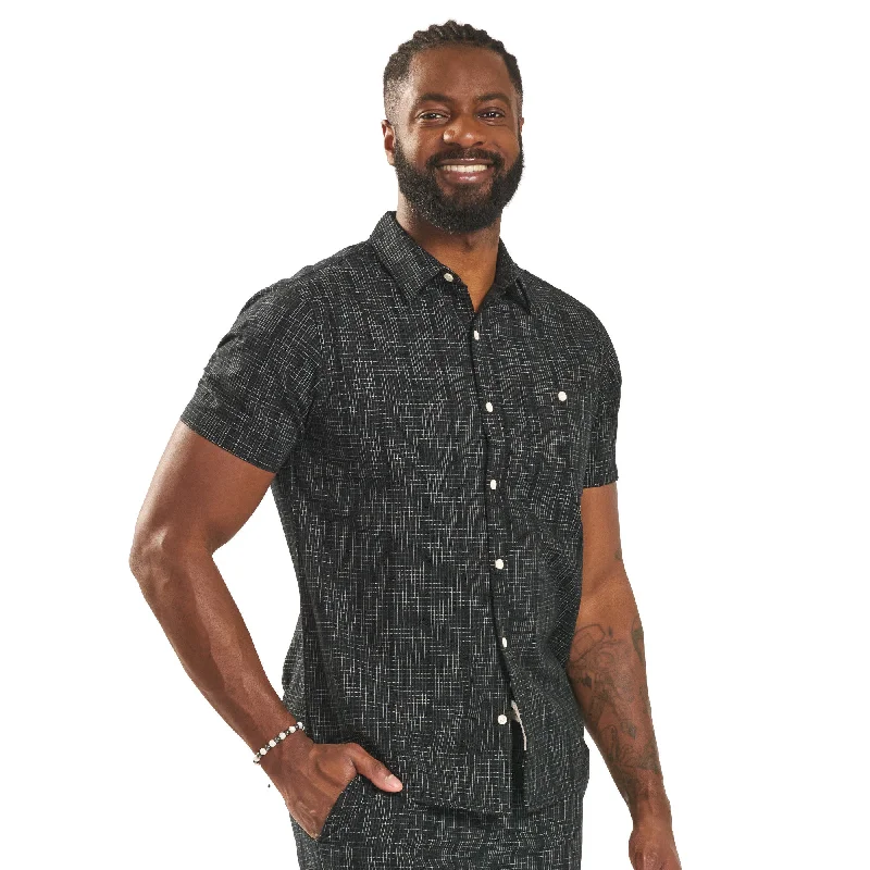 Mountain Ridge Men's Textured Button-Up Shirt