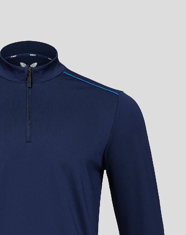 Navy/Blue AMC 1/4 Zip Top