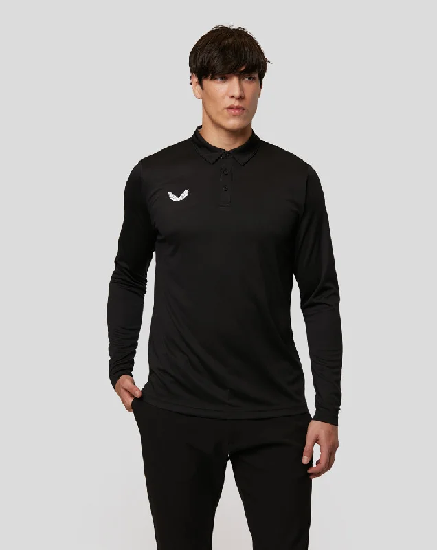 Onyx Long Sleeve Golf Polo