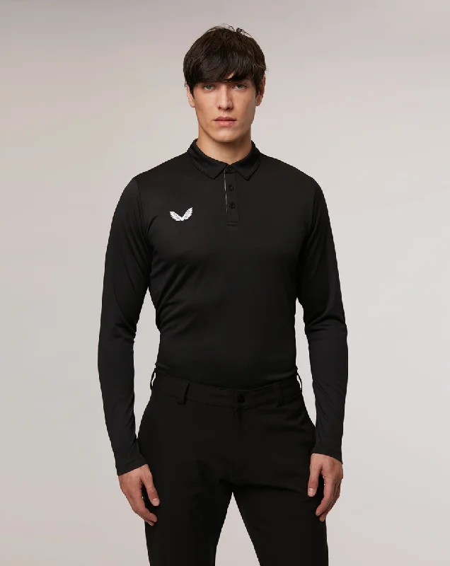 Onyx Long Sleeve Golf Polo