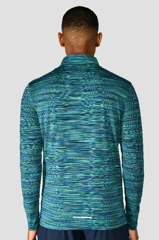 Trail 1/4 Zip - Navy/Turquoise