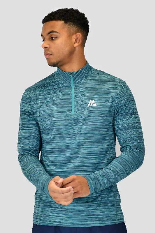 Trail 1/4 Zip - Navy/Dark Teal Multi