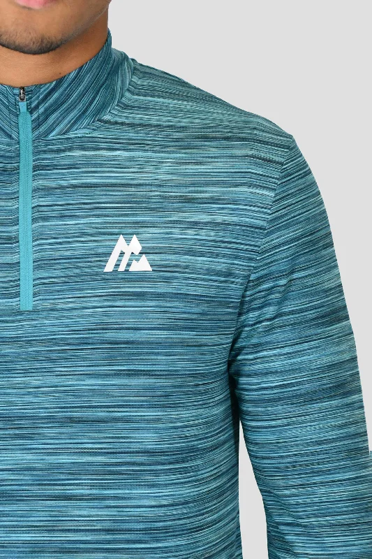 Trail 1/4 Zip - Navy/Dark Teal Multi