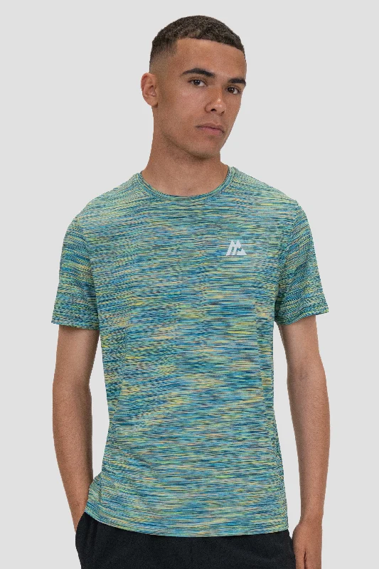 Trail T-Shirt - Blue/Orange/Lime