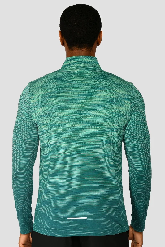 Trail Seamless 1/4 Zip - Mountain Meadow/Deep Sea