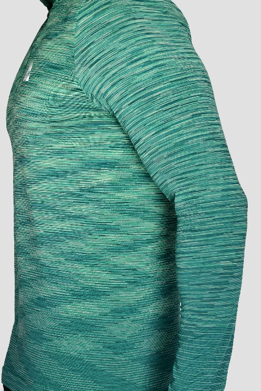 Trail Seamless 1/4 Zip - Mountain Meadow/Deep Sea