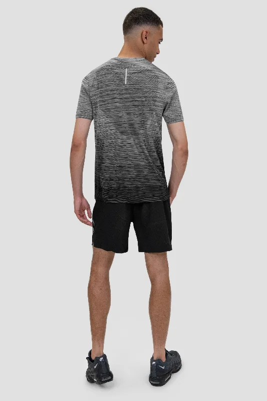 Trail Seamless T-Shirt - Black/Grey Multi