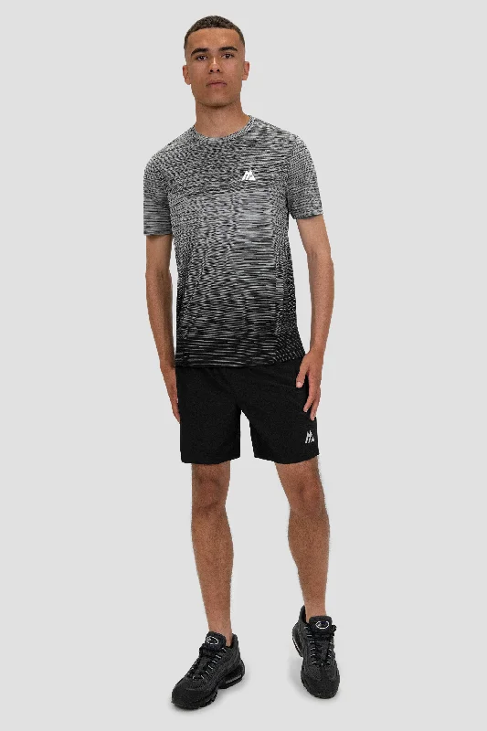 Trail Seamless T-Shirt - Black/Grey Multi