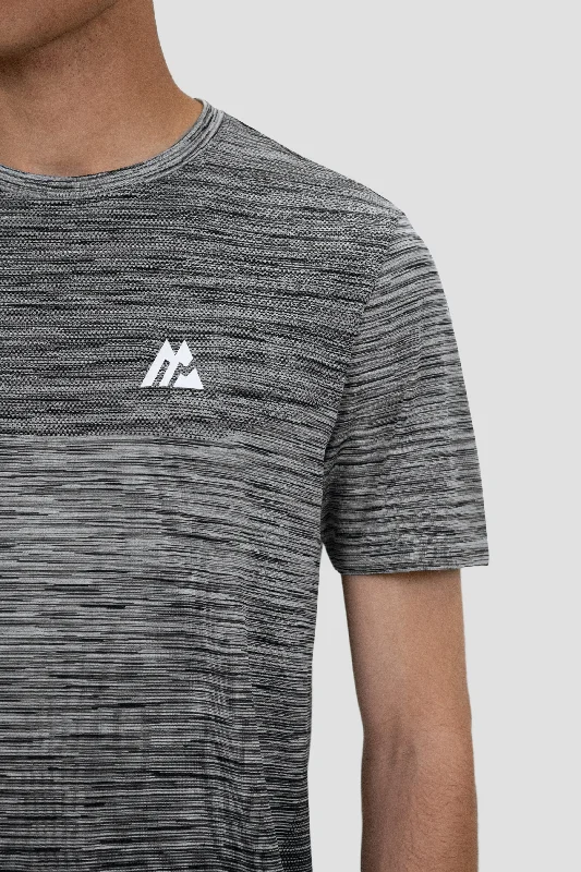 Trail Seamless T-Shirt - Black/Grey Multi