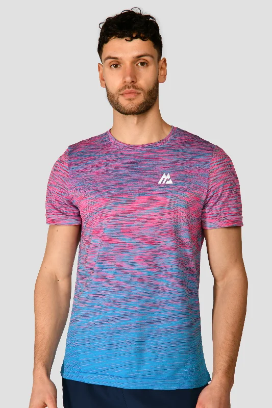 Trail Seamless T-Shirt - Pink/Blue