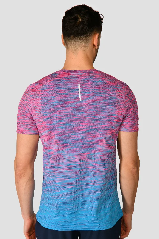 Trail Seamless T-Shirt - Pink/Blue