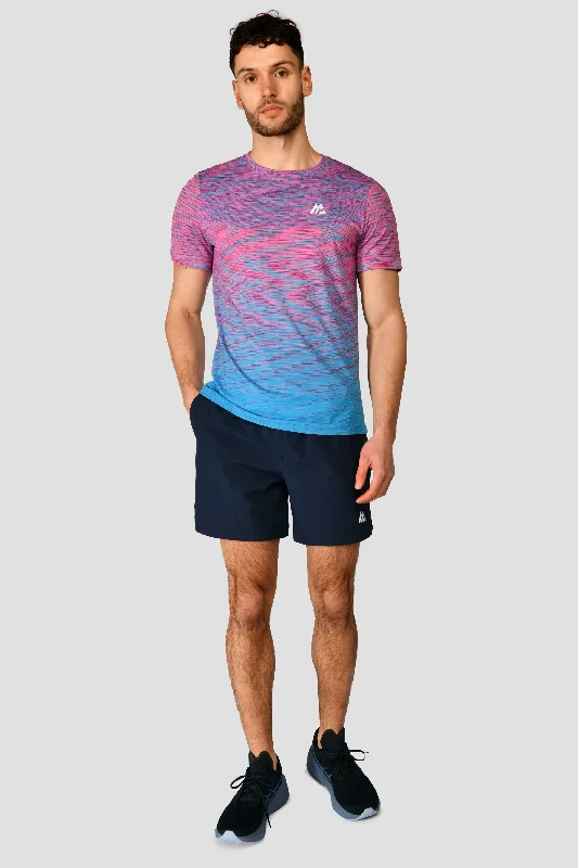 Trail Seamless T-Shirt - Pink/Blue