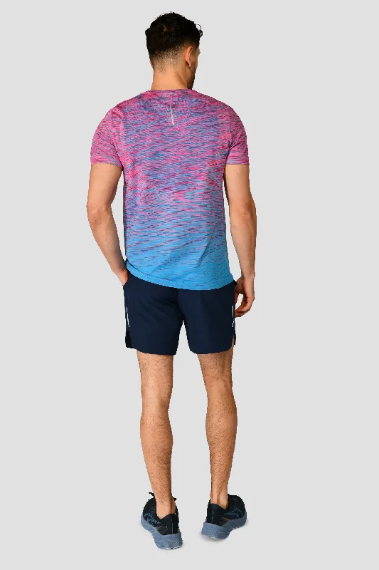 Trail Seamless T-Shirt - Pink/Blue