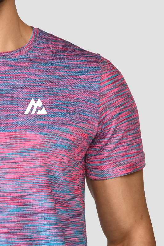 Trail Seamless T-Shirt - Pink/Blue