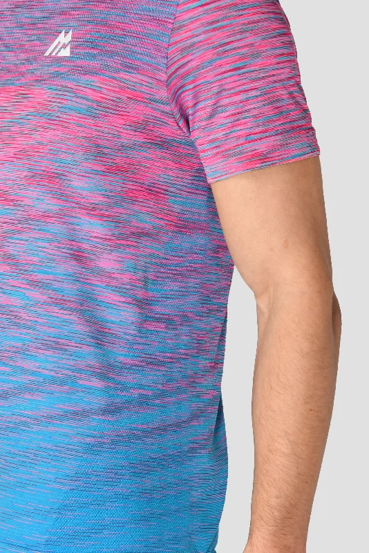 Trail Seamless T-Shirt - Pink/Blue