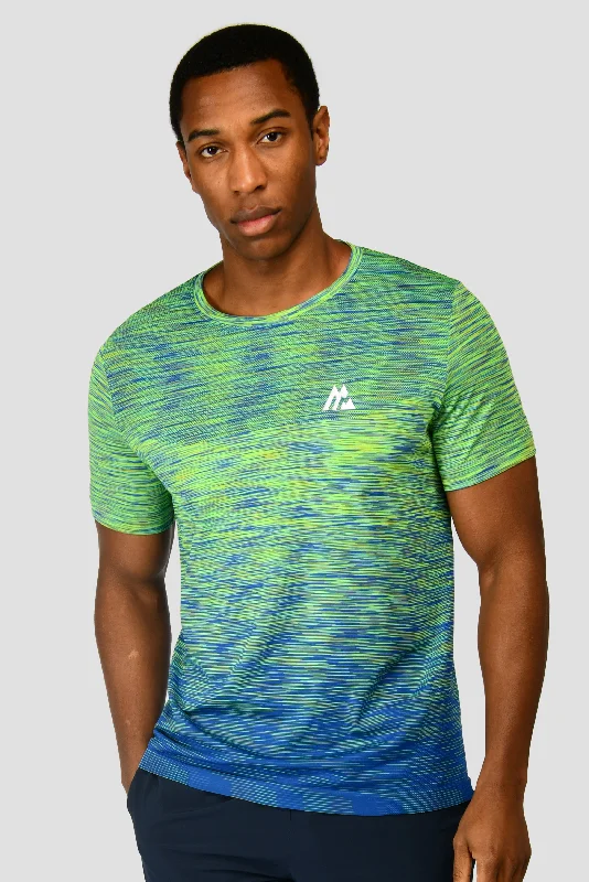 Trail Seamless T-Shirt - OG Neon/Cobalt Blue