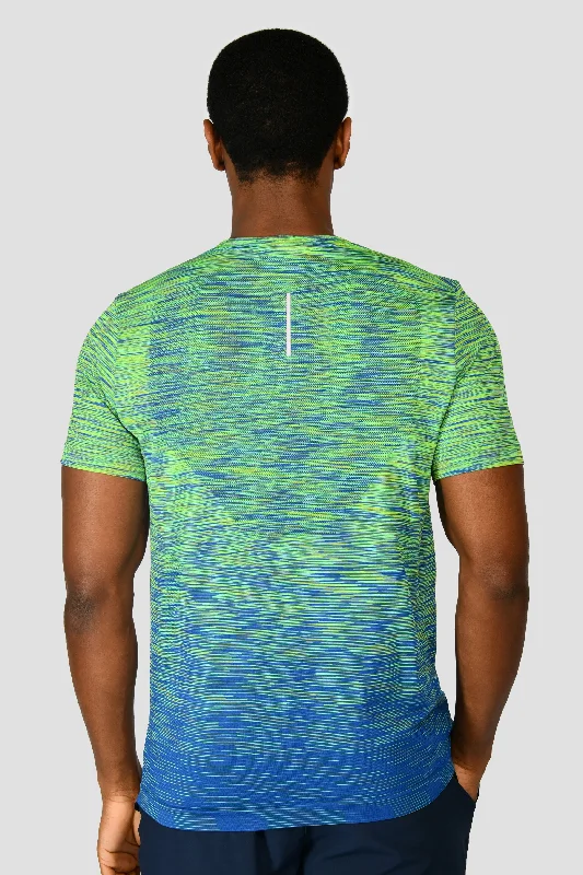 Trail Seamless T-Shirt - OG Neon/Cobalt Blue