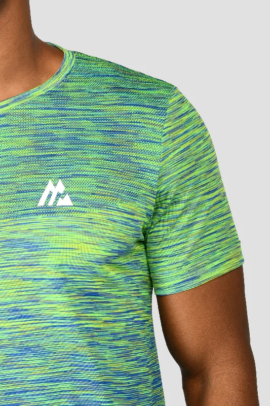 Trail Seamless T-Shirt - OG Neon/Cobalt Blue