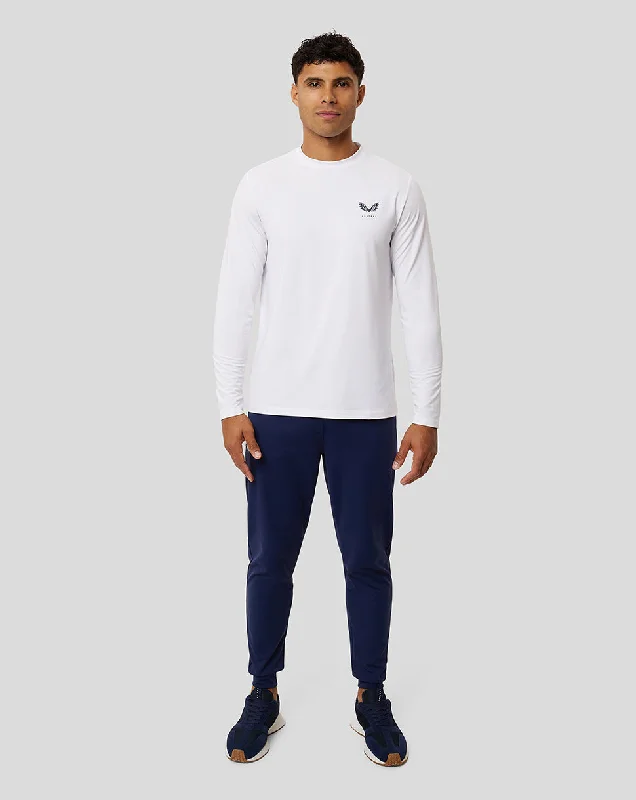 White Active Long Sleeve Training T-Shirt