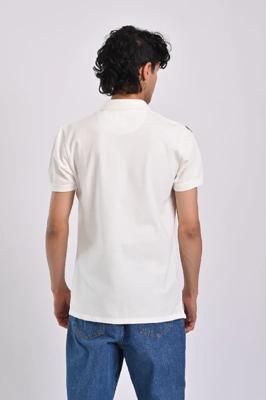 ZIP PLACKET CUT PANEL POLO