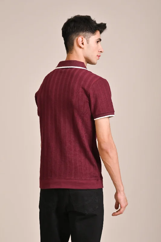 JOHNNY COLLAR JACQUARD POLO